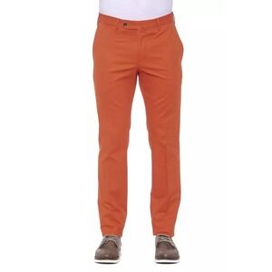 PT Torino Chic Red Cotton Stretch Men's Trousers